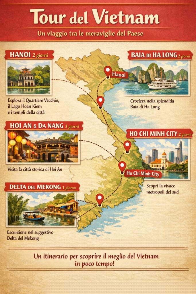 tour del vietnam in 10 giorni