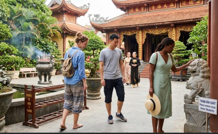 come vestirsi per visitare i templi in vietnam